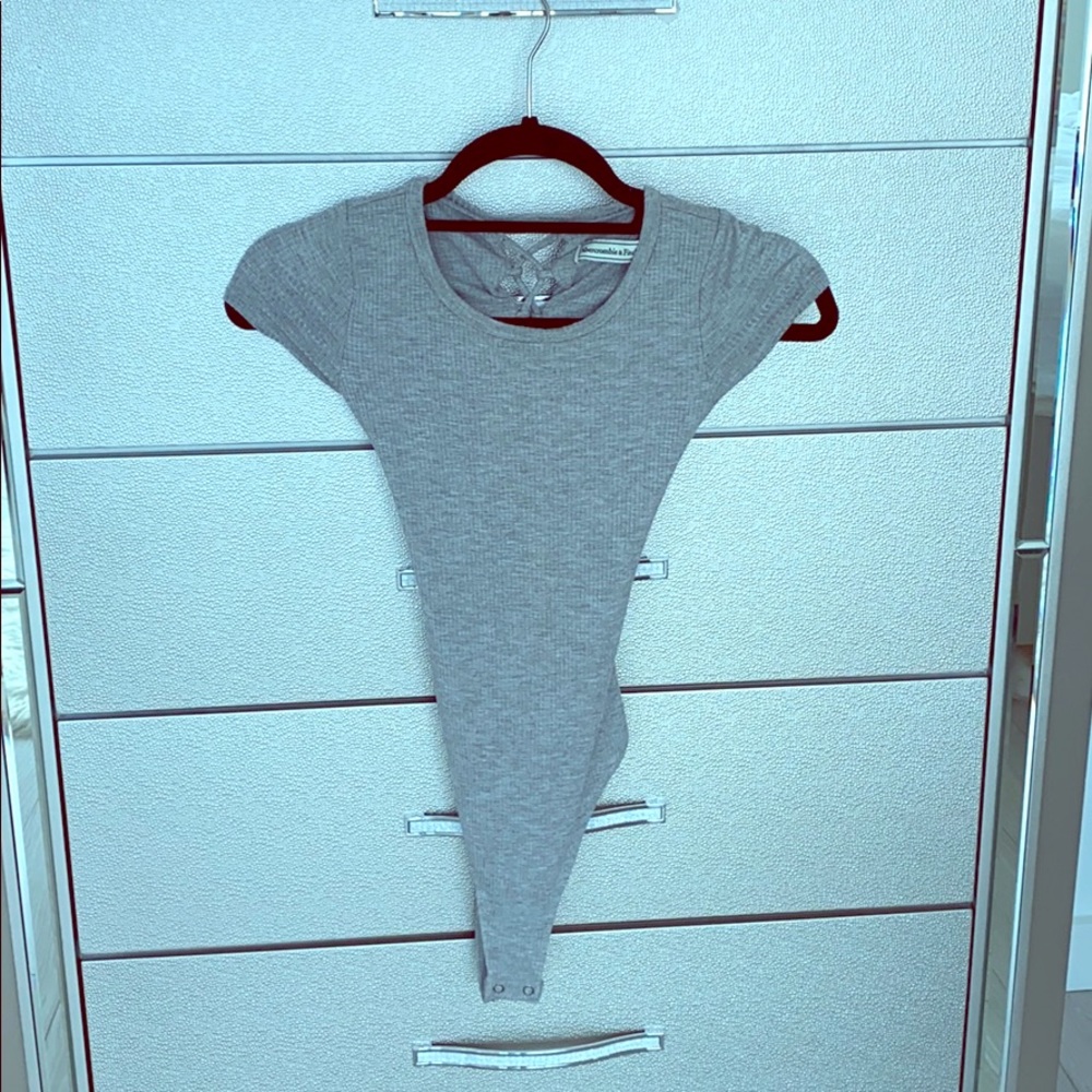 Abercrombie and Fitch gray bodysuit